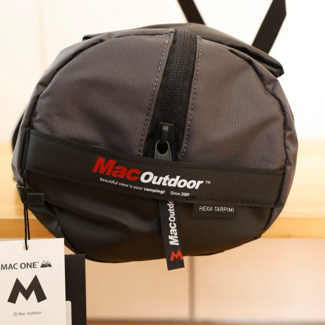 マックアウトドア Mac one ヘキサタープ チャコールグレー M