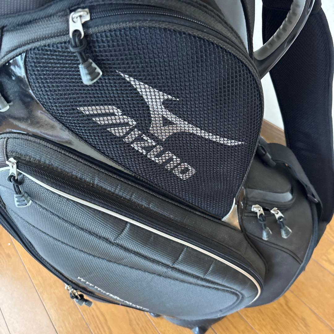 送料無料/超美品 MIZUNO高級キャディバックBLACK