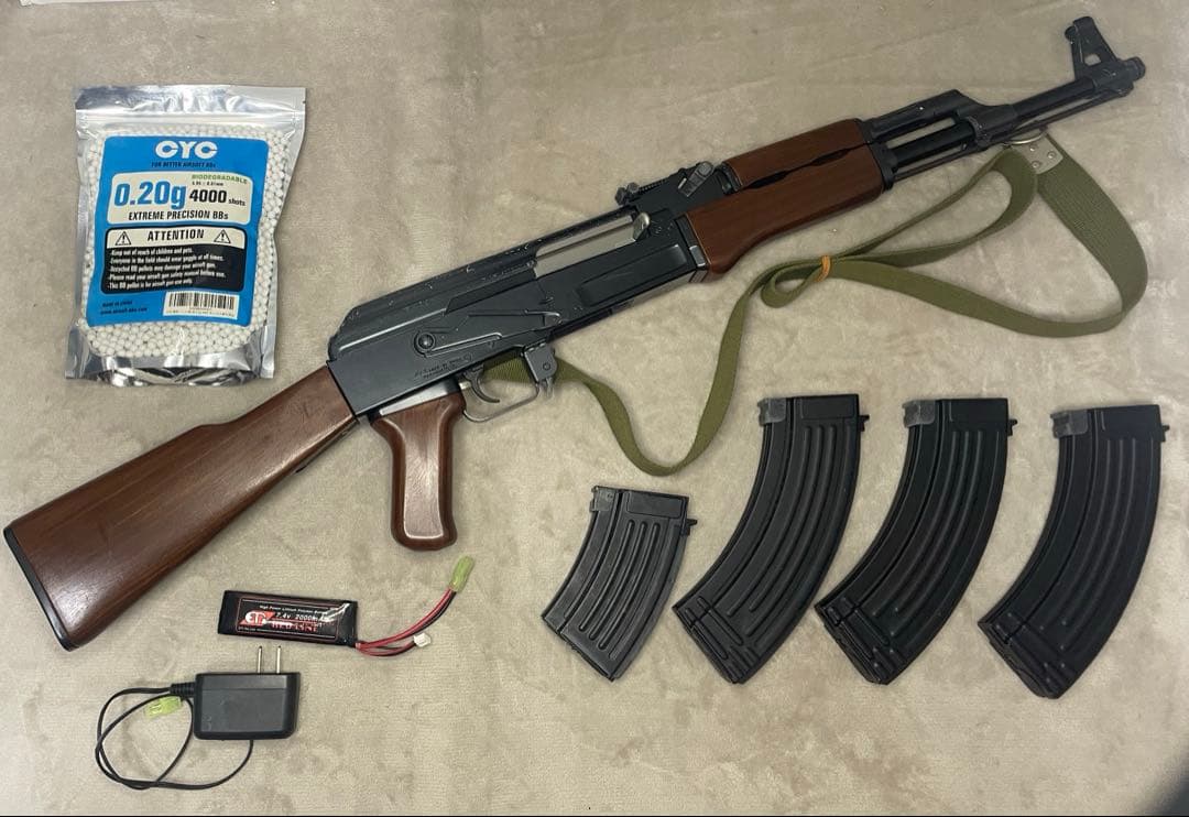 動作確認済　東京マルイ製　スタンダード電動ガン　AK47 フルセット　18禁