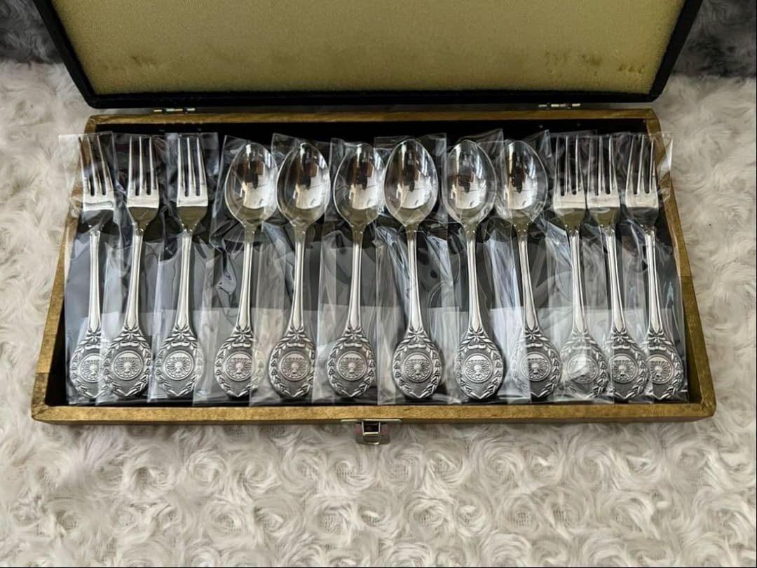 日本国有鉄道　カトラリーセット 鉄道旗（国鉄社旗）スプーン＆フォークセット