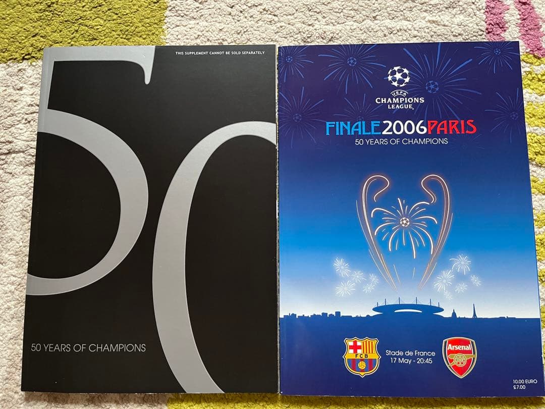 バルセロナ　アーセナル　チャンピオンズリーグ決勝プログラム 2006