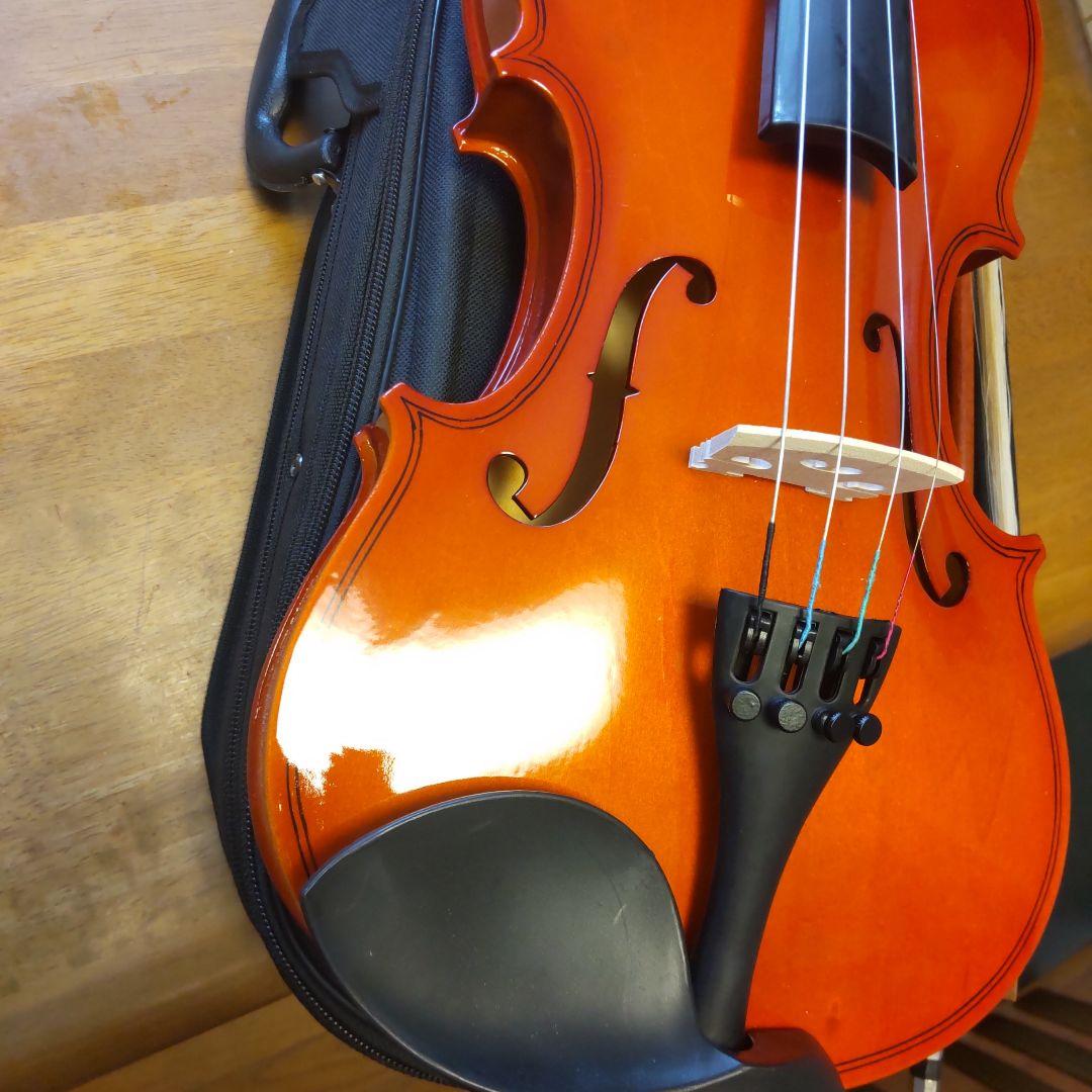 新品！格安！オレンジ色のバイオリン 本体 4/4フルサイズ