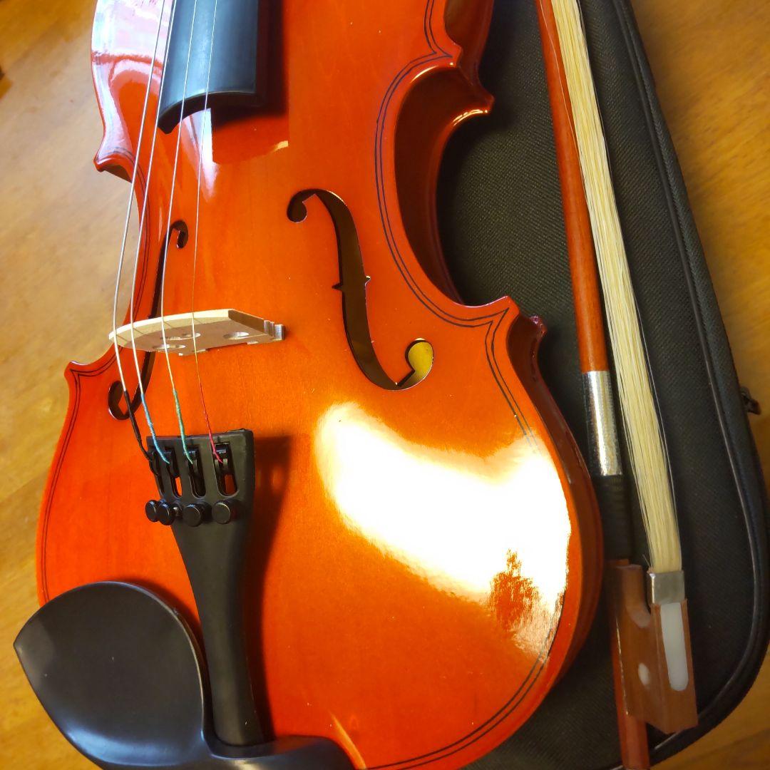 新品！格安！オレンジ色のバイオリン 本体 4/4フルサイズ
