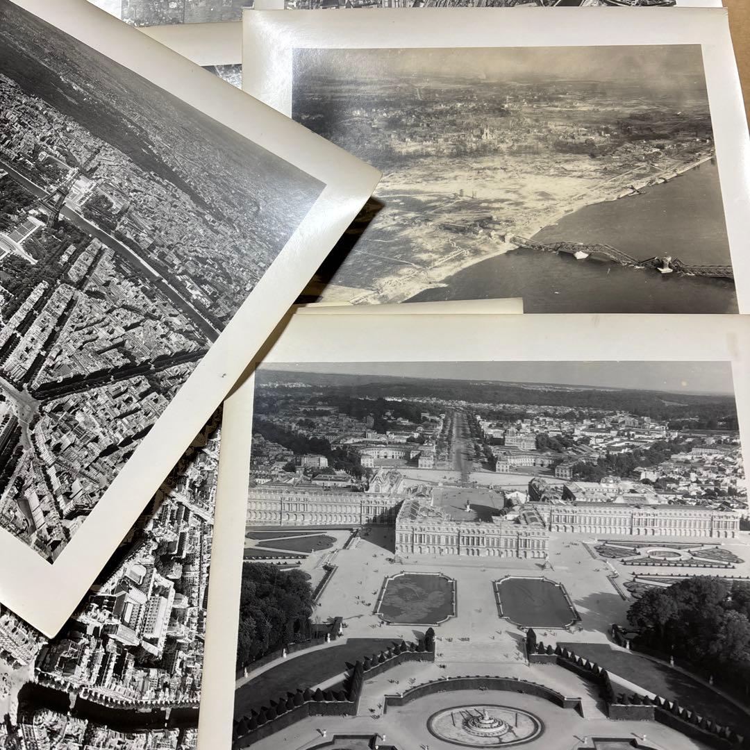 【戦争•写真】終戦前後の航空写真16枚 ドイツ フランス 米軍