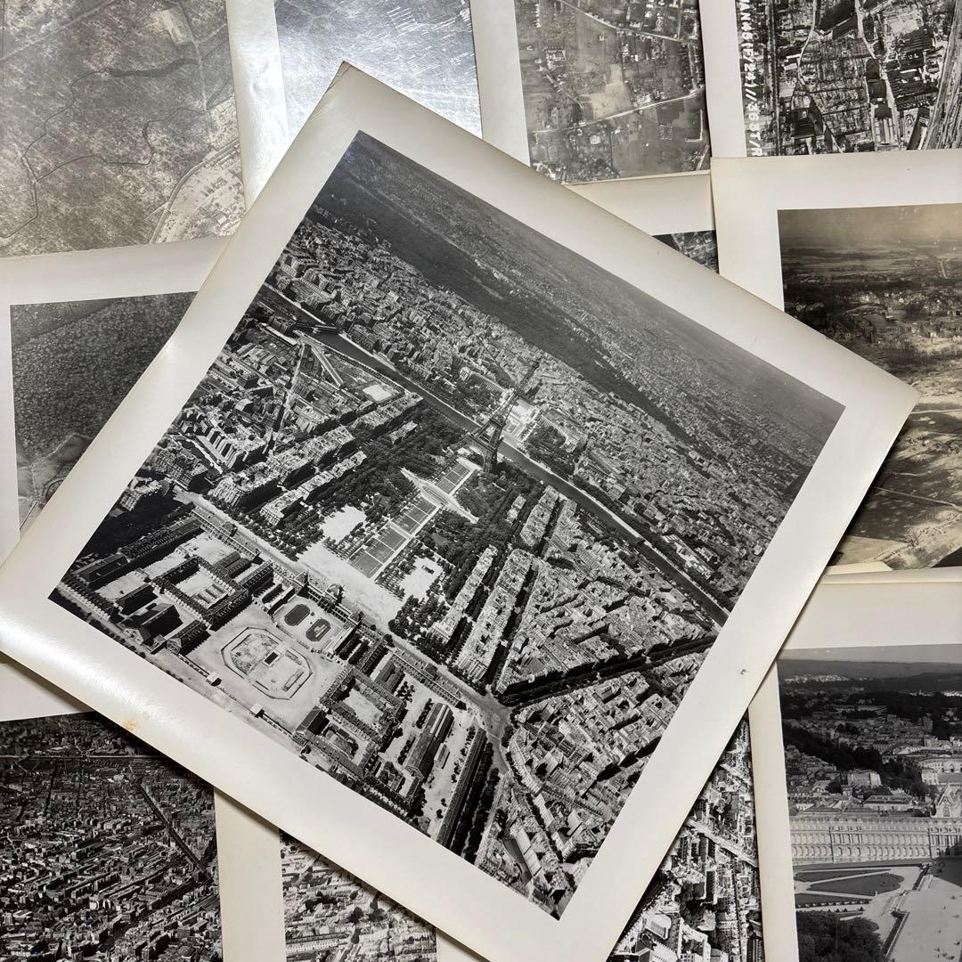 【戦争•写真】終戦前後の航空写真16枚 ドイツ フランス 米軍