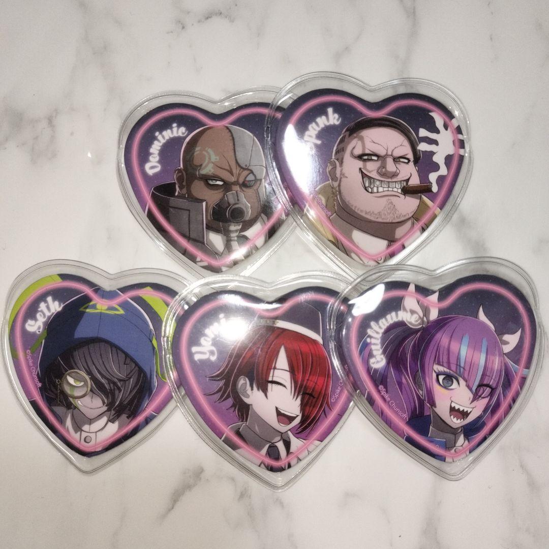 超探偵事件簿 レインコード ハート缶バッジ エビテン ヨミー シークレット