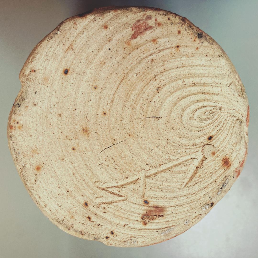 【値下げ】 奥磯太覚 志野 花入 【未使用】【真作保証】