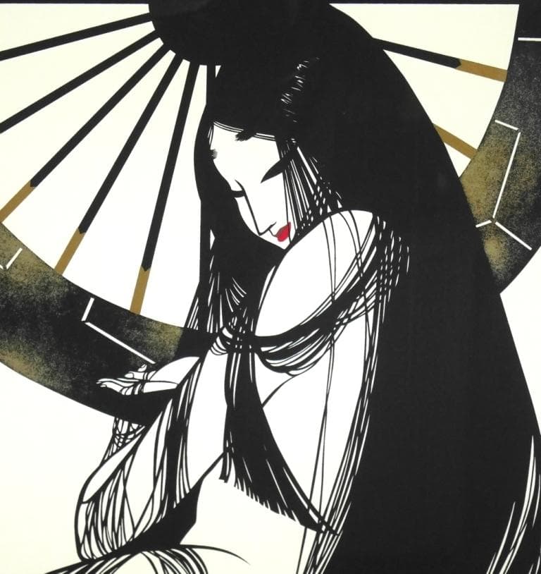 光る君へ　紫式部　源氏物語　切絵　巨匠 宮田雅之 刀勢画『中世源氏』