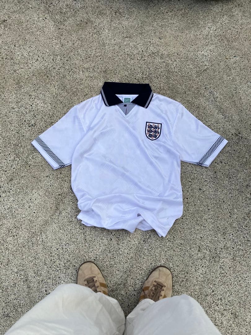 【美品サイズS】90s イングランド代表 ユニフォーム アウェー／半袖