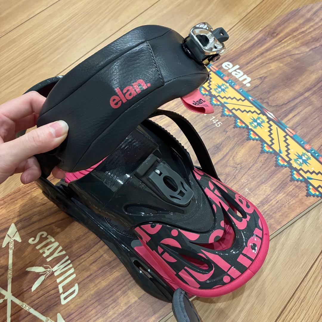 ELAN レディース　スノーボード　ケース、ビンディング付き