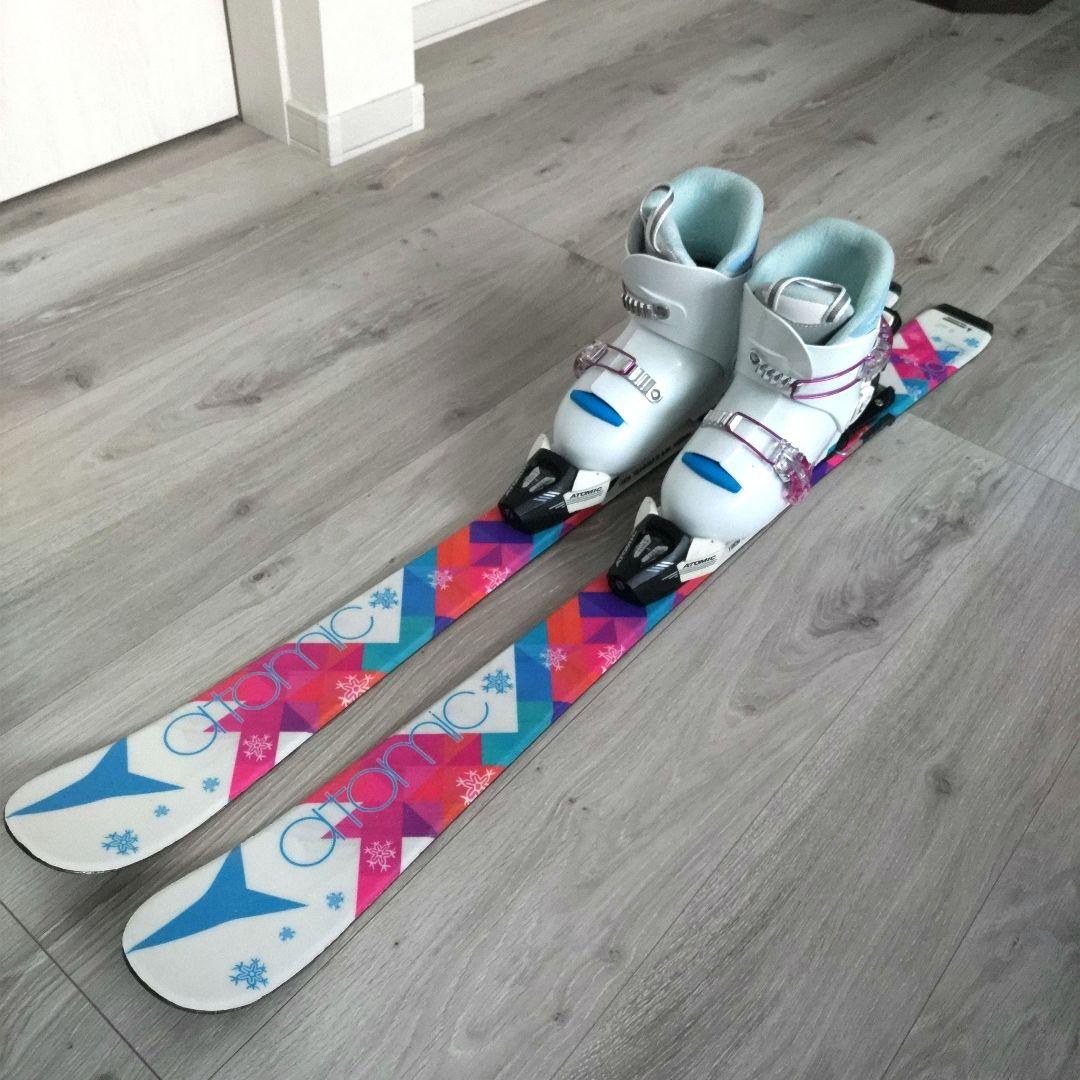 【子供用】スキー板110cm 靴20cm ストック85cmセット