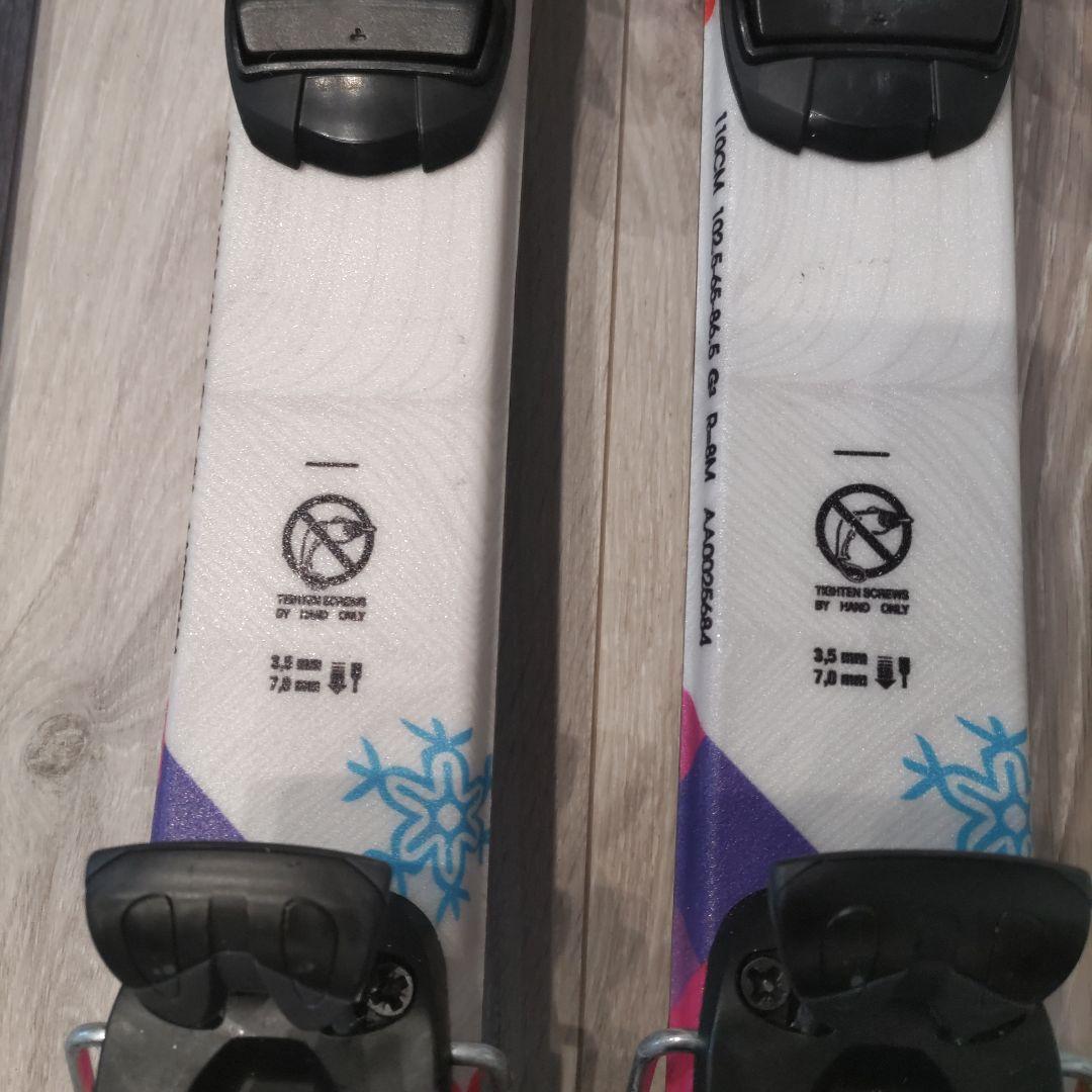 【子供用】スキー板110cm 靴20cm ストック85cmセット