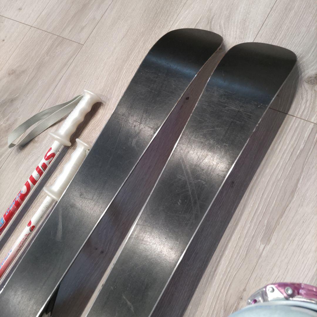 【子供用】スキー板110cm 靴20cm ストック85cmセット