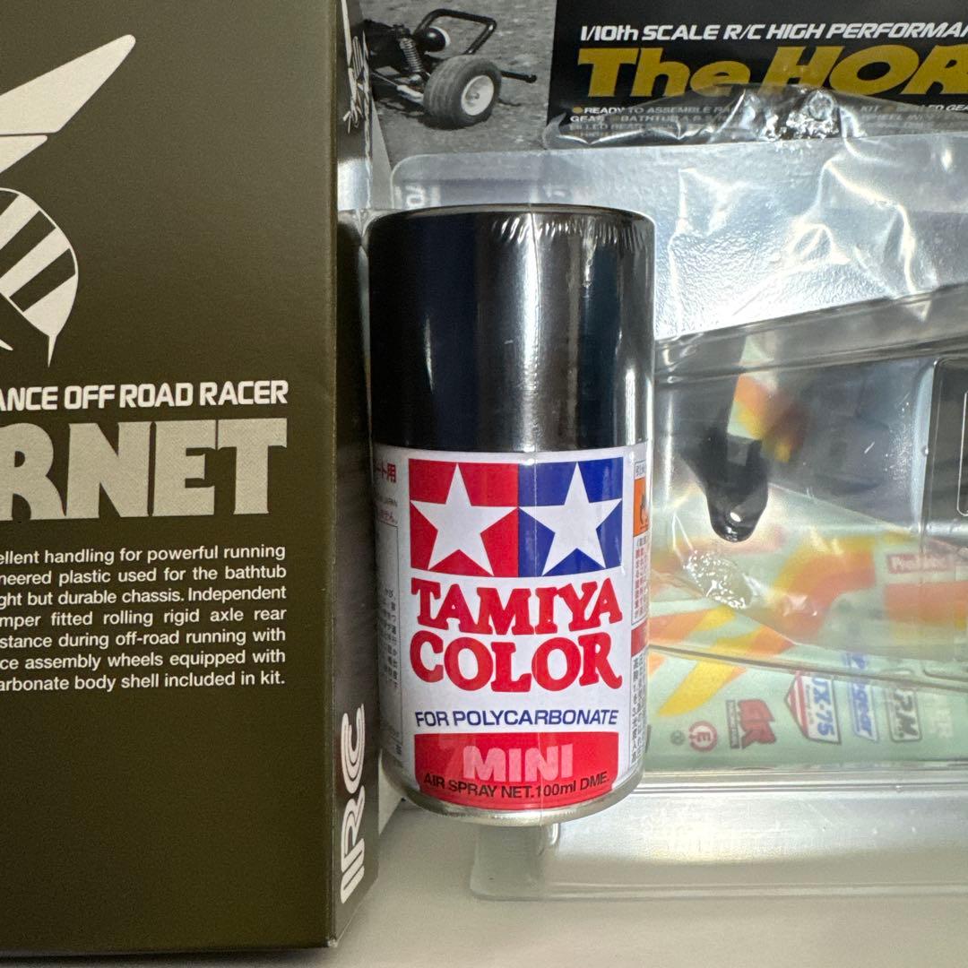 （新品）タミヤ　ホーネット組み立てキット【スプレーブラック付き】