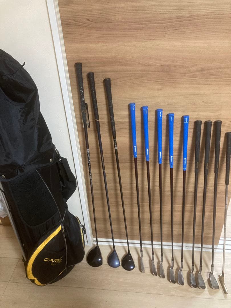 ミズノ　PRGR ダンロップ他クラブセット　キャディバッグ　アイアン　初心者向け