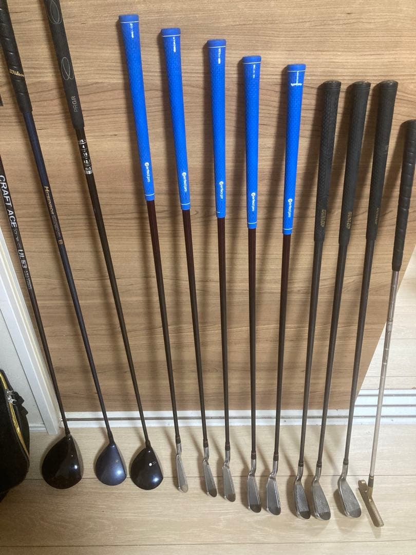 ミズノ　PRGR ダンロップ他クラブセット　キャディバッグ　アイアン　初心者向け