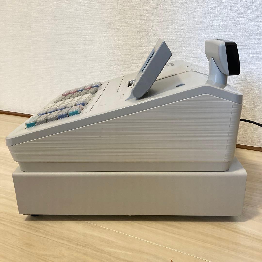 SHARP 電子レジスター XE-A207WーW 動作確認済／鍵付き／印字OK