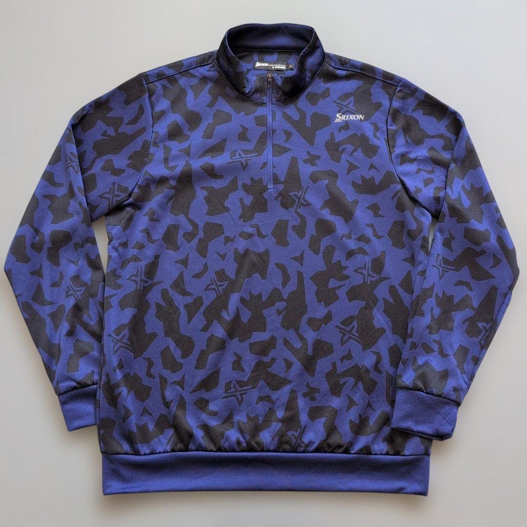 【極美品】スリクソンゴルフ　迷彩柄ジップアップブルゾン LL