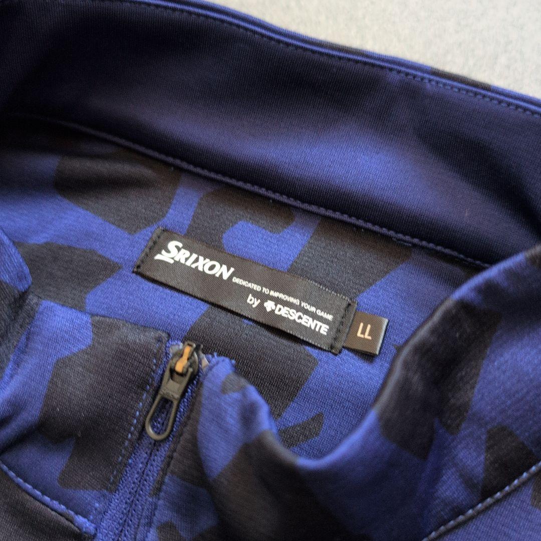 【極美品】スリクソンゴルフ　迷彩柄ジップアップブルゾン LL