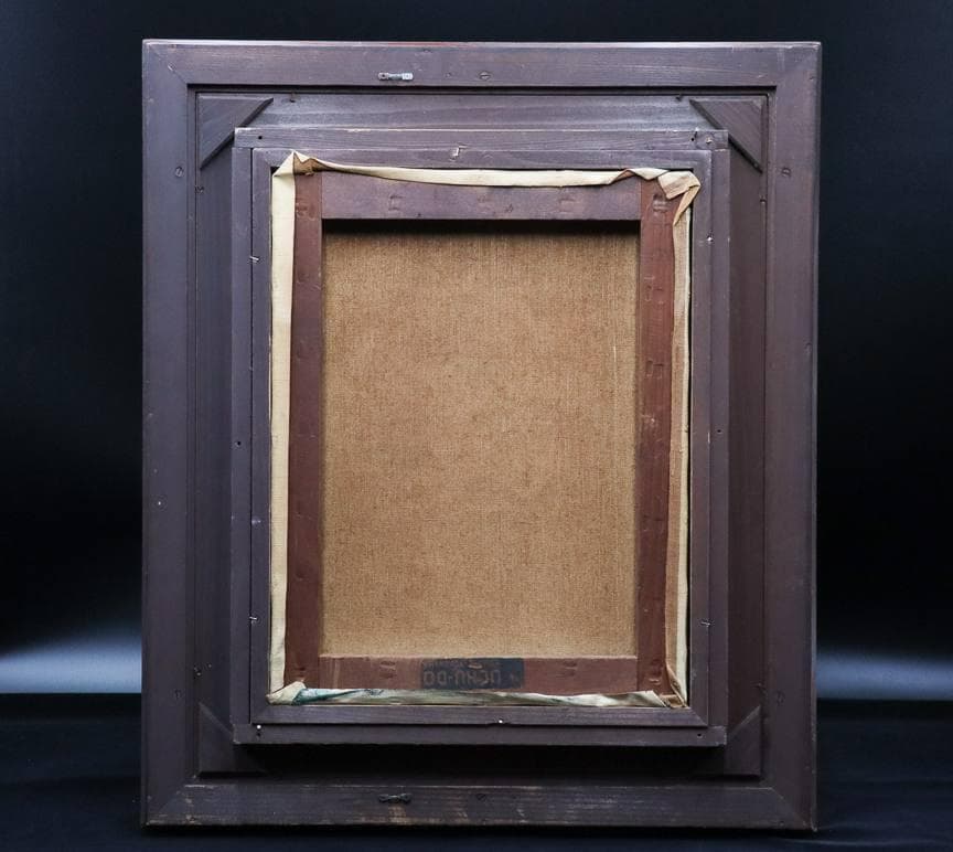 鳥海青児「花」油彩