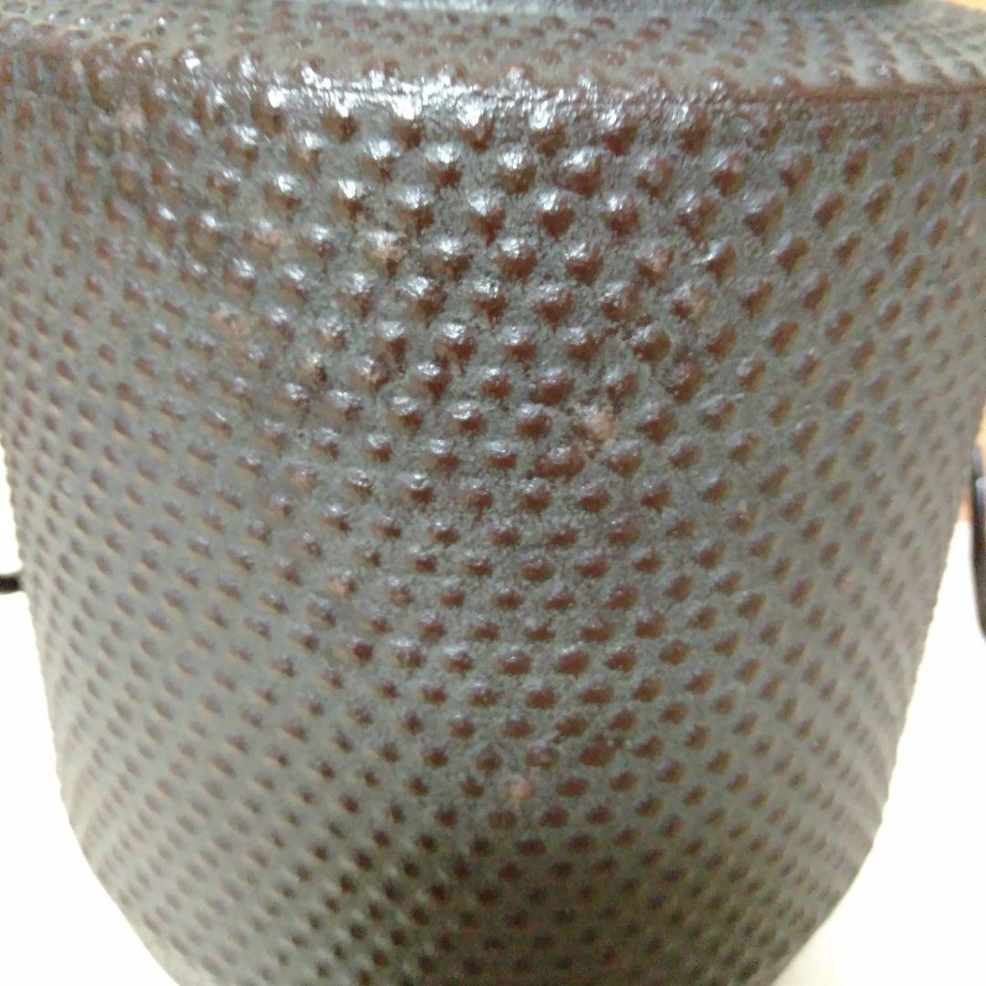 釜師　辰敏造　筒霰釜