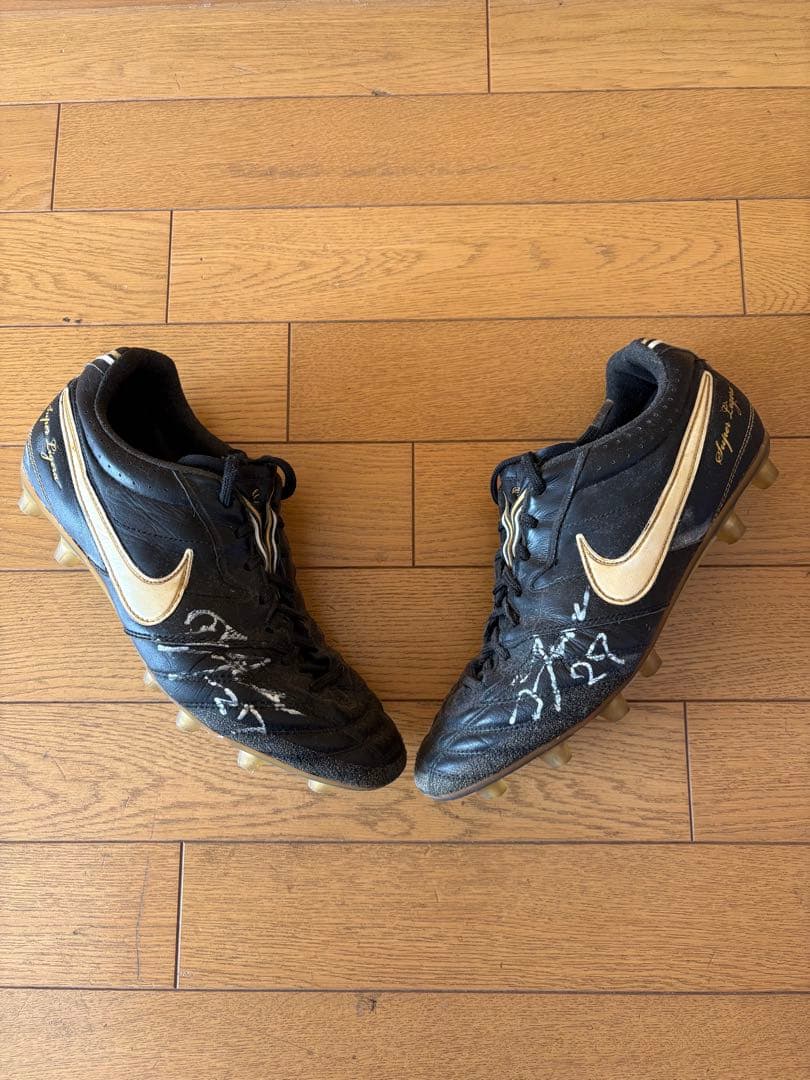大津祐樹選手直筆サイン入りスパイク/Nike サッカーシューズ ブラック