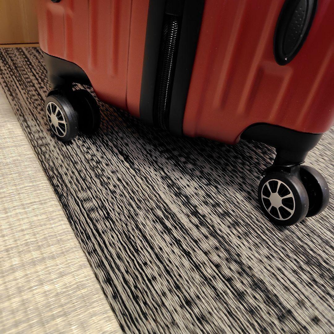 スーツケース キャリーバッグ キャリーケース 超軽量 大型 静音 レッド Ｌ