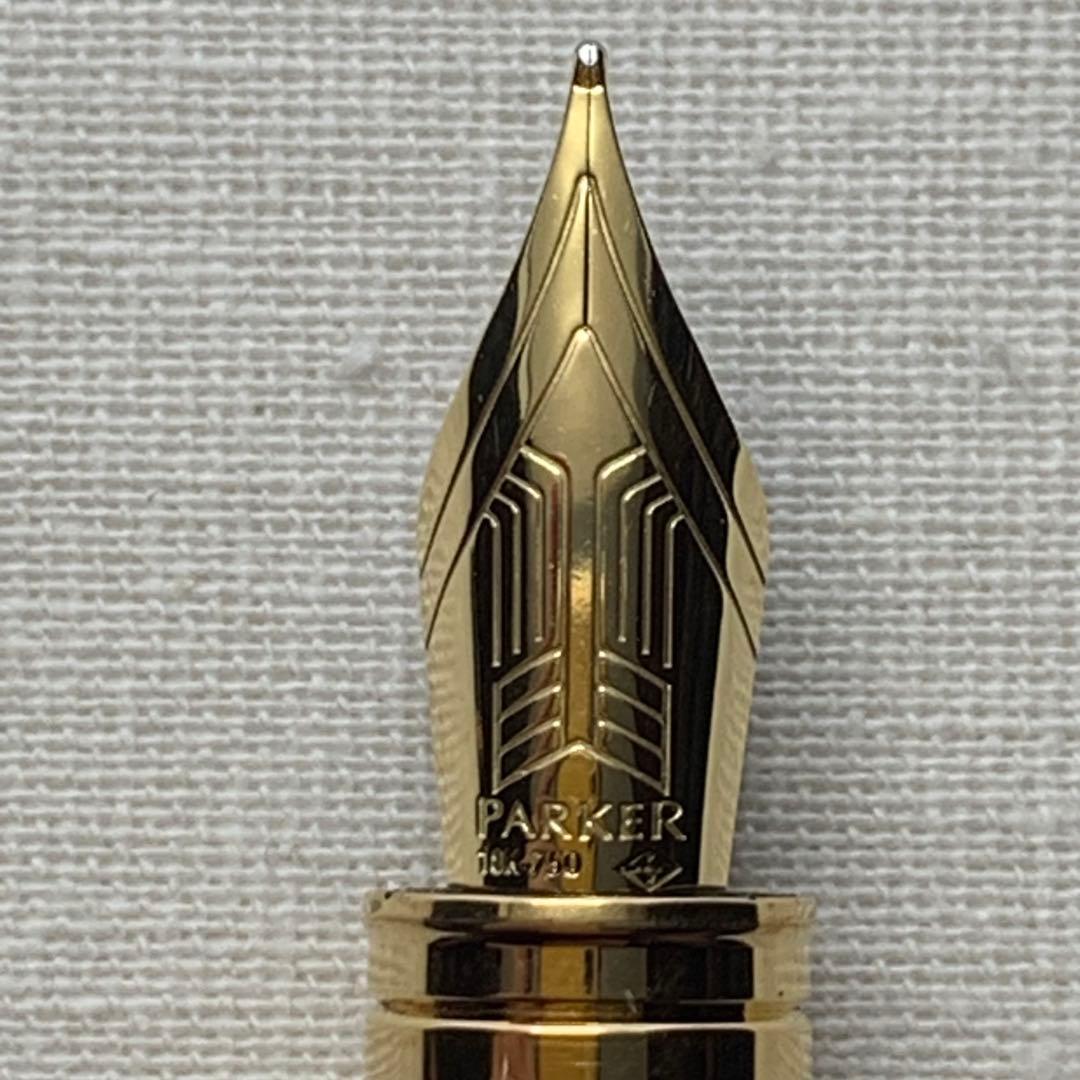 パーカー　プリミエ　万年筆　18K 字幅M ブラックラックGT