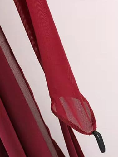 社交ダンスドレス ボリューム スタンダード モダン オーダーメイド レッド