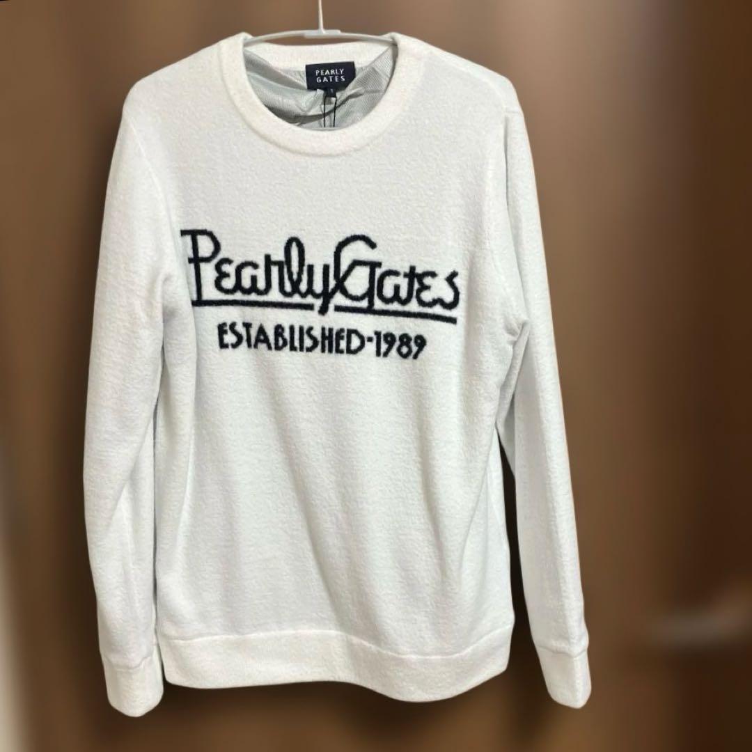 パーリーゲイツ　レディース　あったか♡裏付きクルーネックニットプルオーバー