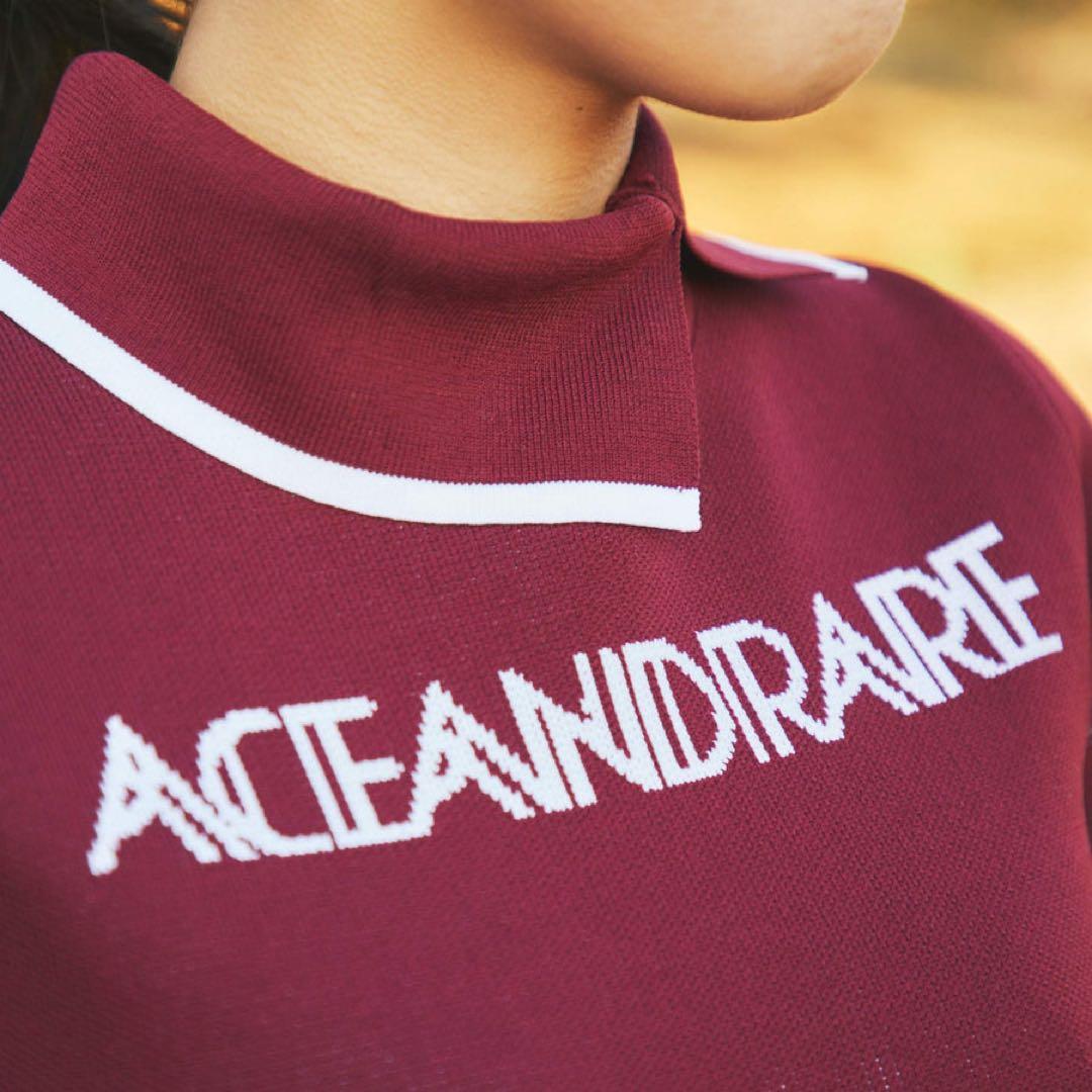 45美品　ACEANDRARE エアリーニット　プリーツワンピース　フィラ