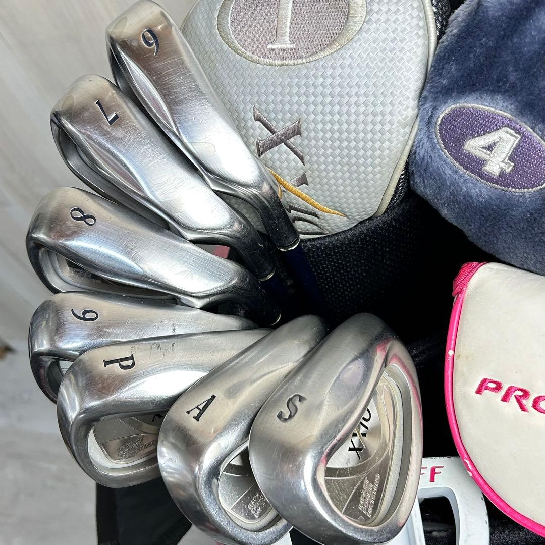 【レディース右】ダンロップ ゼクシオ パーリーゲイツ 初心者　ゴルフセット