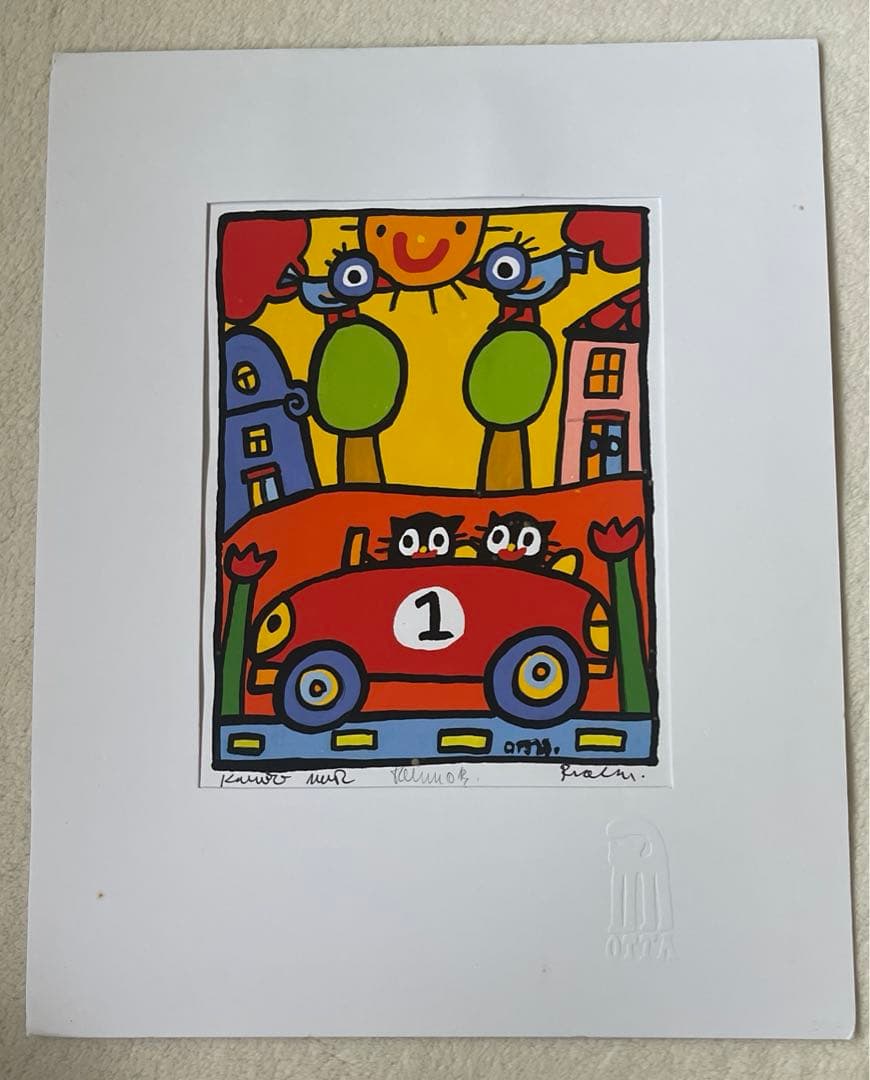 OTTA 手書きイラスト　ポスター　絵　アート