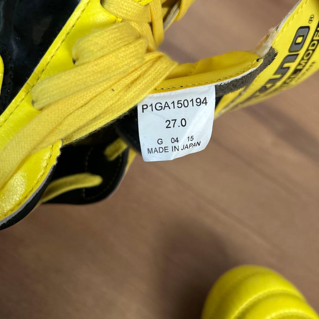 サッカースパイク　モレリア2 ジャパン JAPAN 27.0cm 30周年　黄色