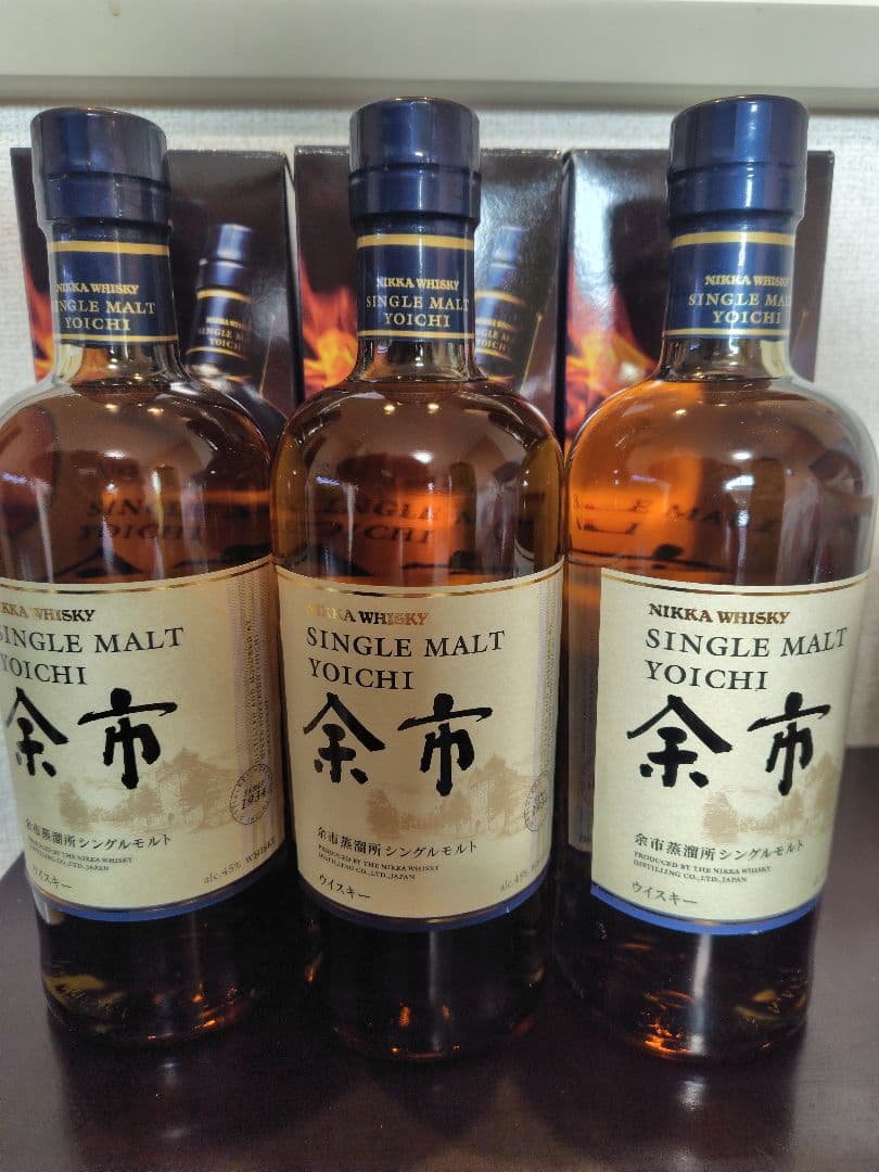 ニッカ余市シングルモルト 700ml 3本