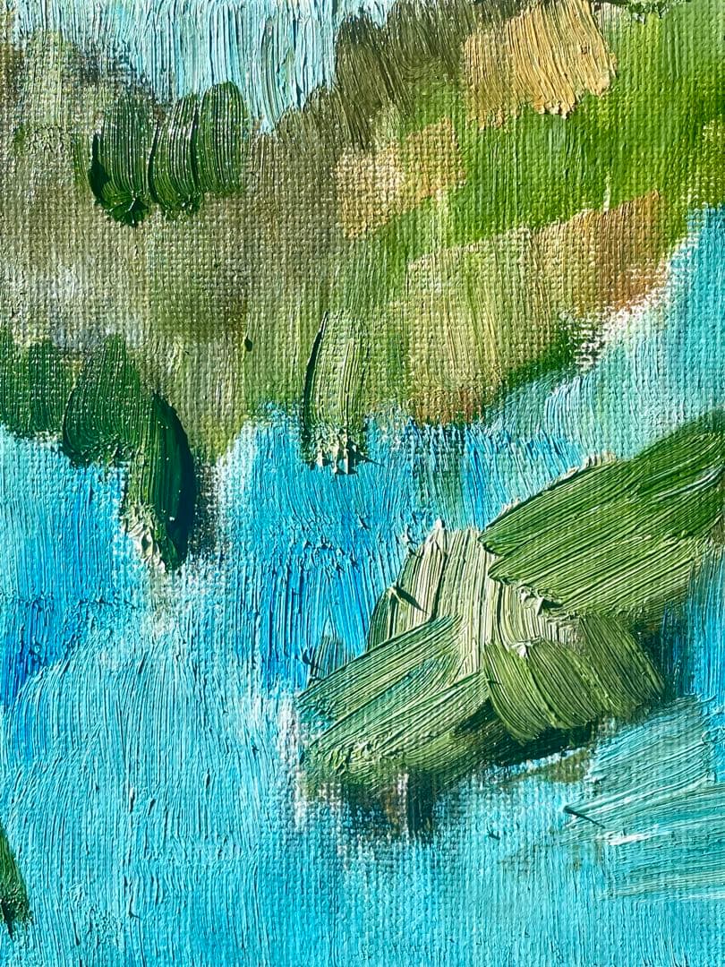 【絵画】風景画 原画「富士山の見える風景」