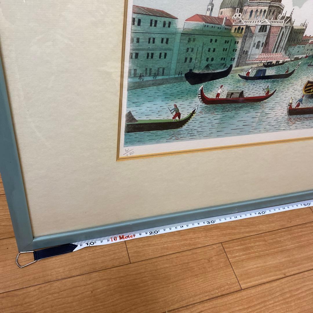 最終値下げIsabel Baillenの美しいイタリアベニスの風景 リトグラフ