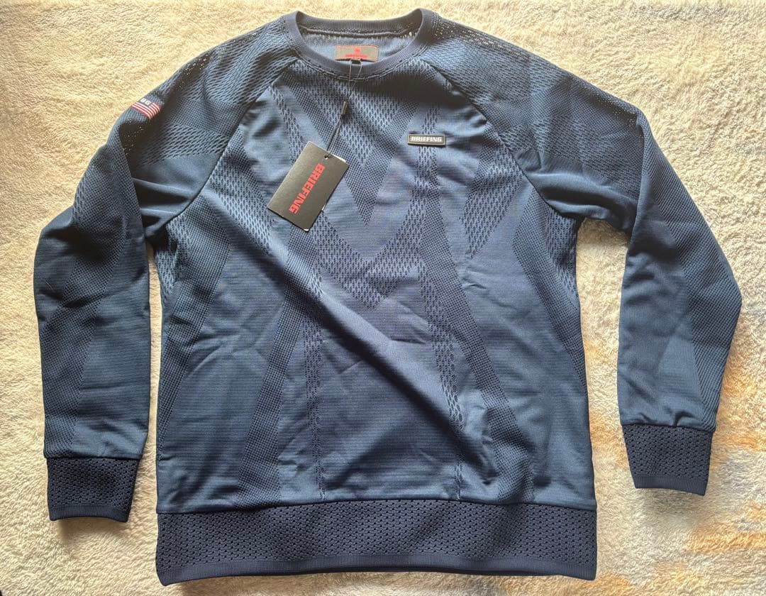 新品未使用品　BRIEFING BRG231M31 NAVY サマーセーター