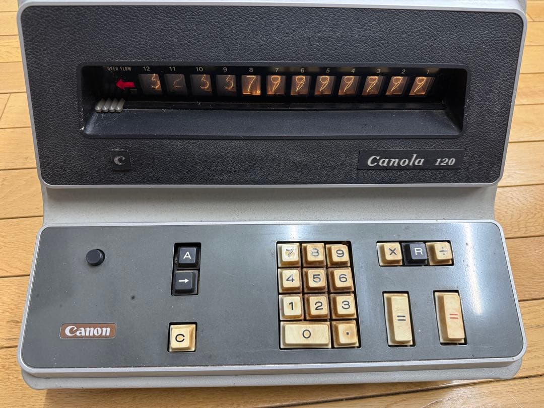 り*ご様 CANOLA-120 キャノン レトロ 電卓機 ジャンク品