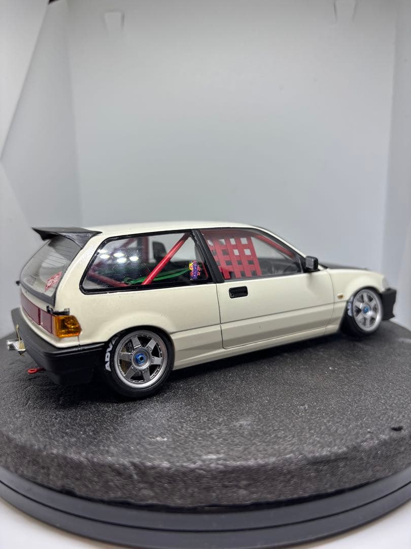 プラモデル完成品　BEEMAX アオシマ　ホンダ　シビック　EF3 環状線仕様