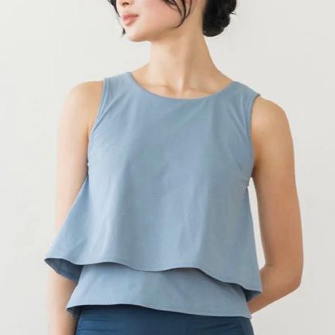 SUKALA カップ付きフレアタンクトップL