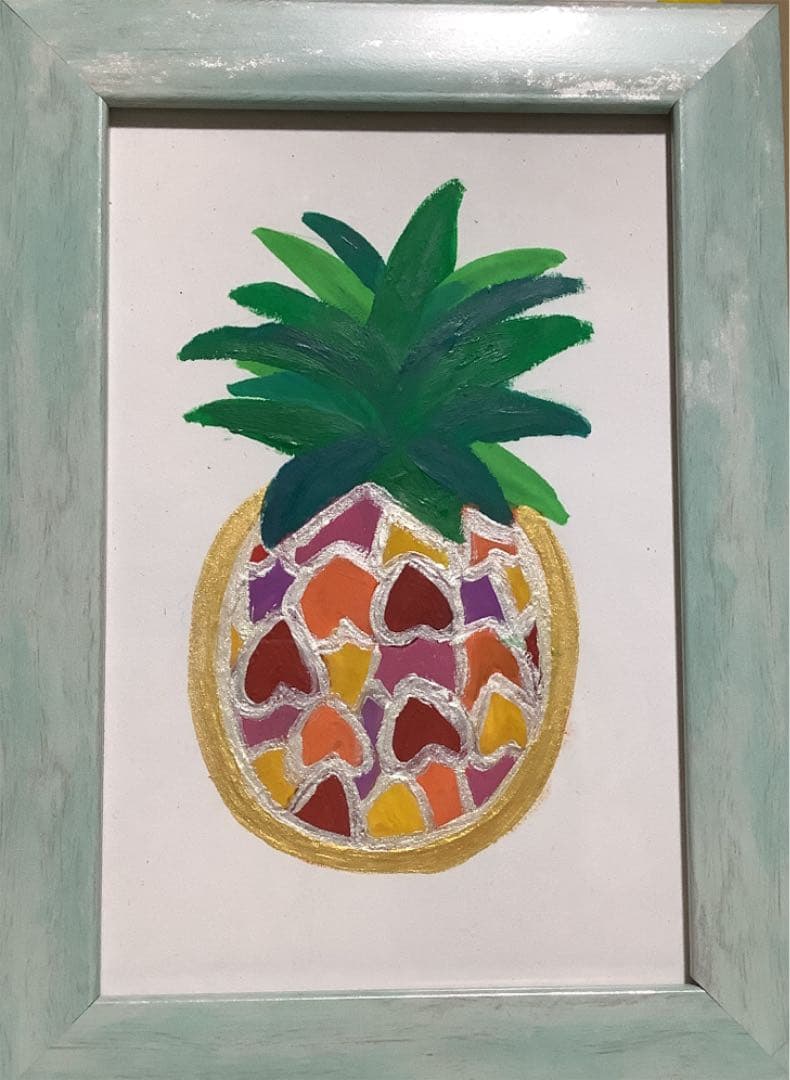 オリジナルハンドメイド　カラフルパイナップル