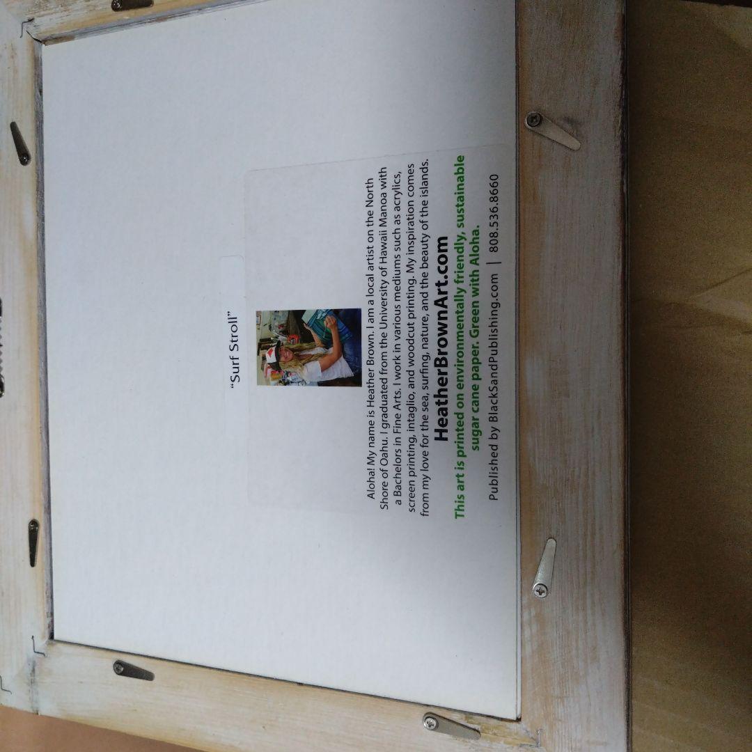 H. Brown サーフアート フレーム付き原画