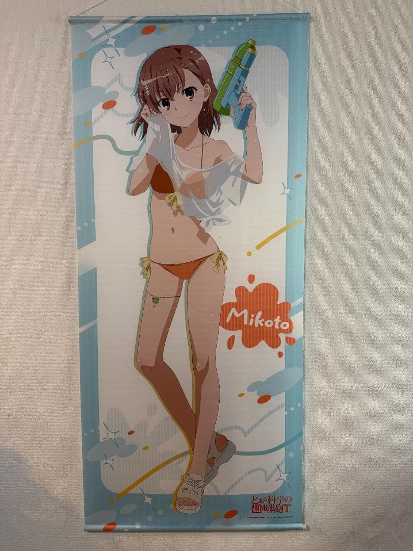 とある科学の超電磁砲Tタペストリー 水遊びver 御坂美琴 佐天涙子 食蜂操祈