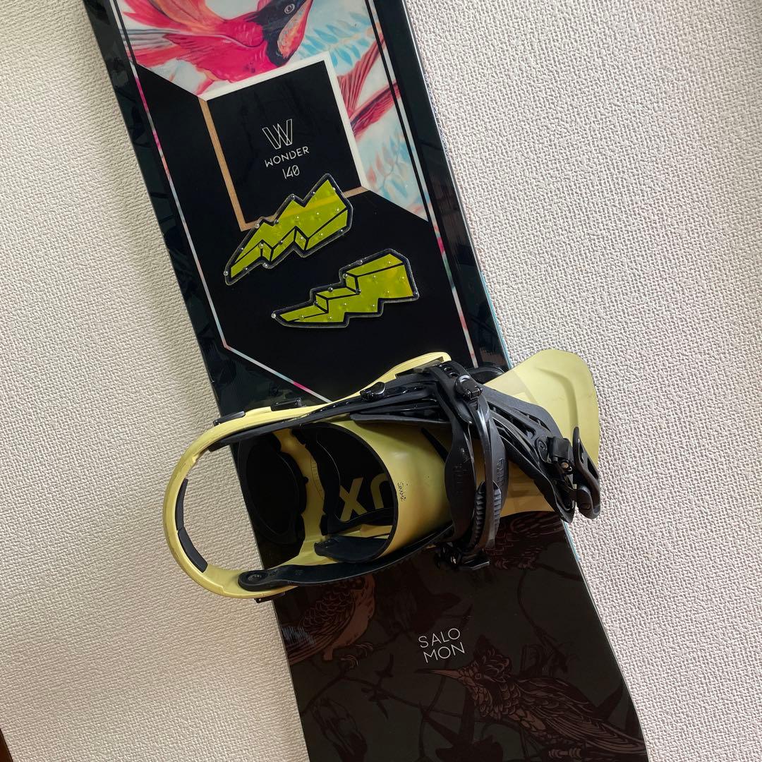 SALOMON スノーボード140センチ FLUX D/Sビンディング　Sサイズ