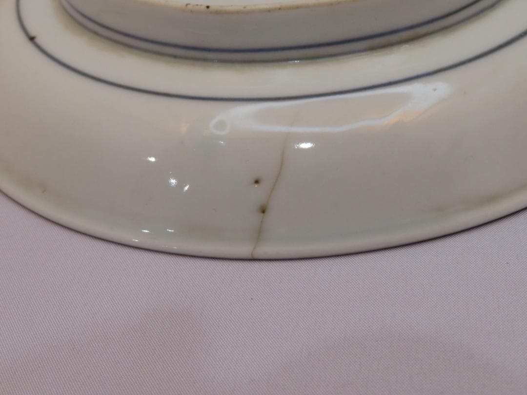 3228　古美術＜値下げ交渉大歓迎＞藍柿　皿