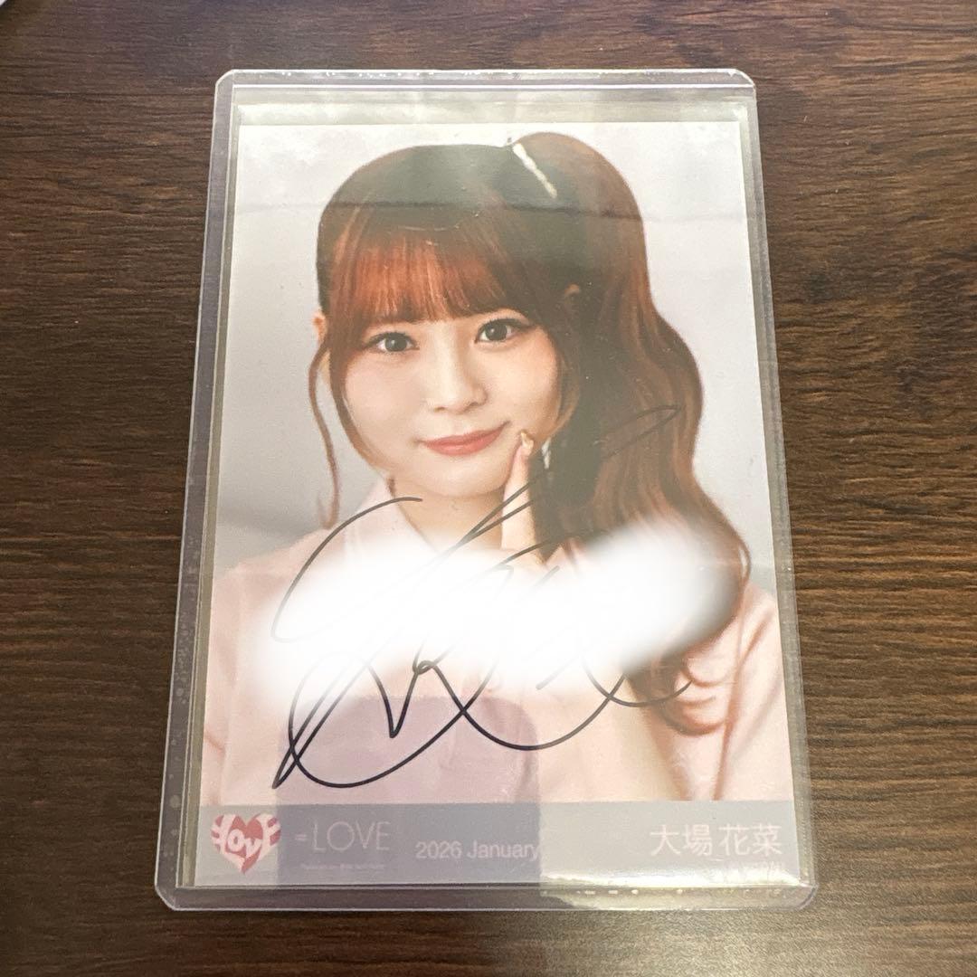 ＝LOVE イコラブ　大場花菜　生写真　直筆　ポロシャツ　ヨリ