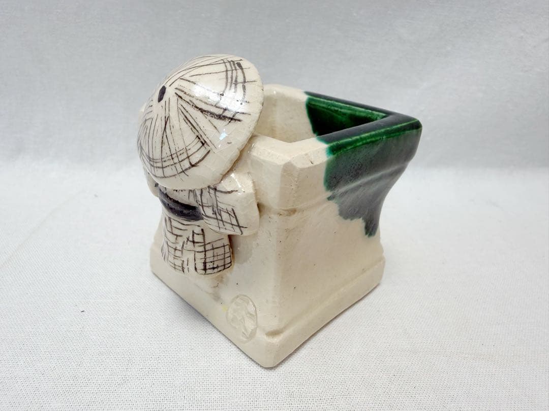 未使用 茶道具 和楽造 六種蓋置 三葉 五徳 栄螺 三人形 一閑人 蟹 共箱