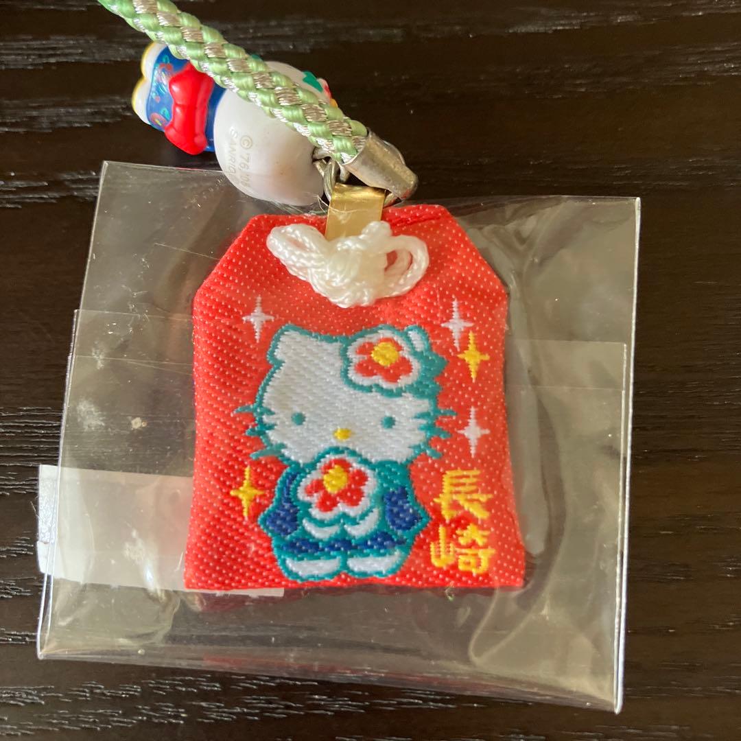 【未使用】ご当地キティ長崎限定ストラップ 根付け　玉之浦バージョン　レア