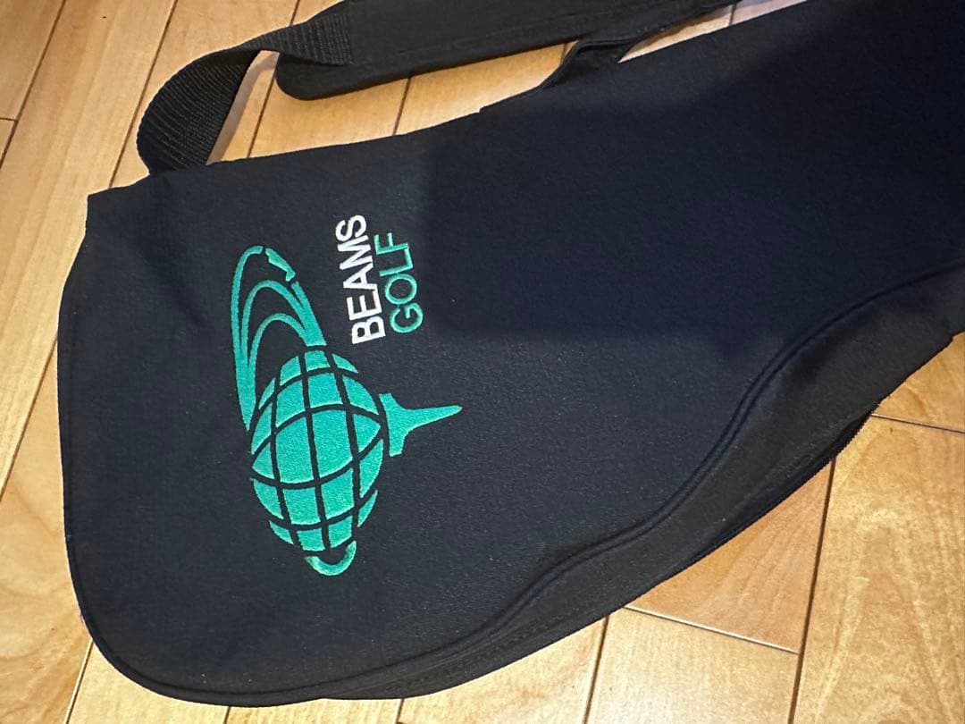 【中古美品】BEAMS GOLF ブラックキャディバッグ